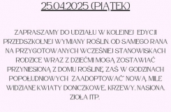 Przedszkolna wymiana roślin - 1