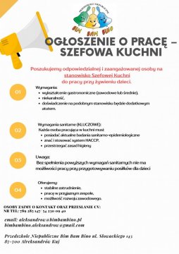 Yellow Simple Job Vacancy Poster - 1